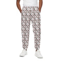 Baseballs Pattern Print Cotton Sweatpants
