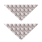 Baseballs Pattern Print Dog Bandana