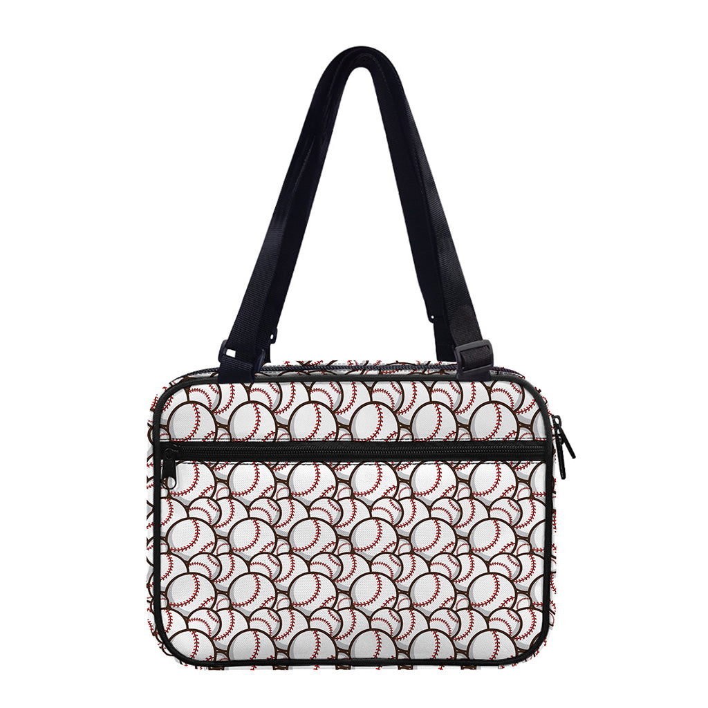 Baseballs Pattern Print Double Strap Bible Bag