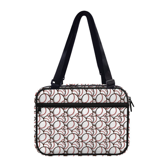 Baseballs Pattern Print Double Strap Bible Bag