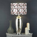 Baseballs Pattern Print Drum Lamp Shade