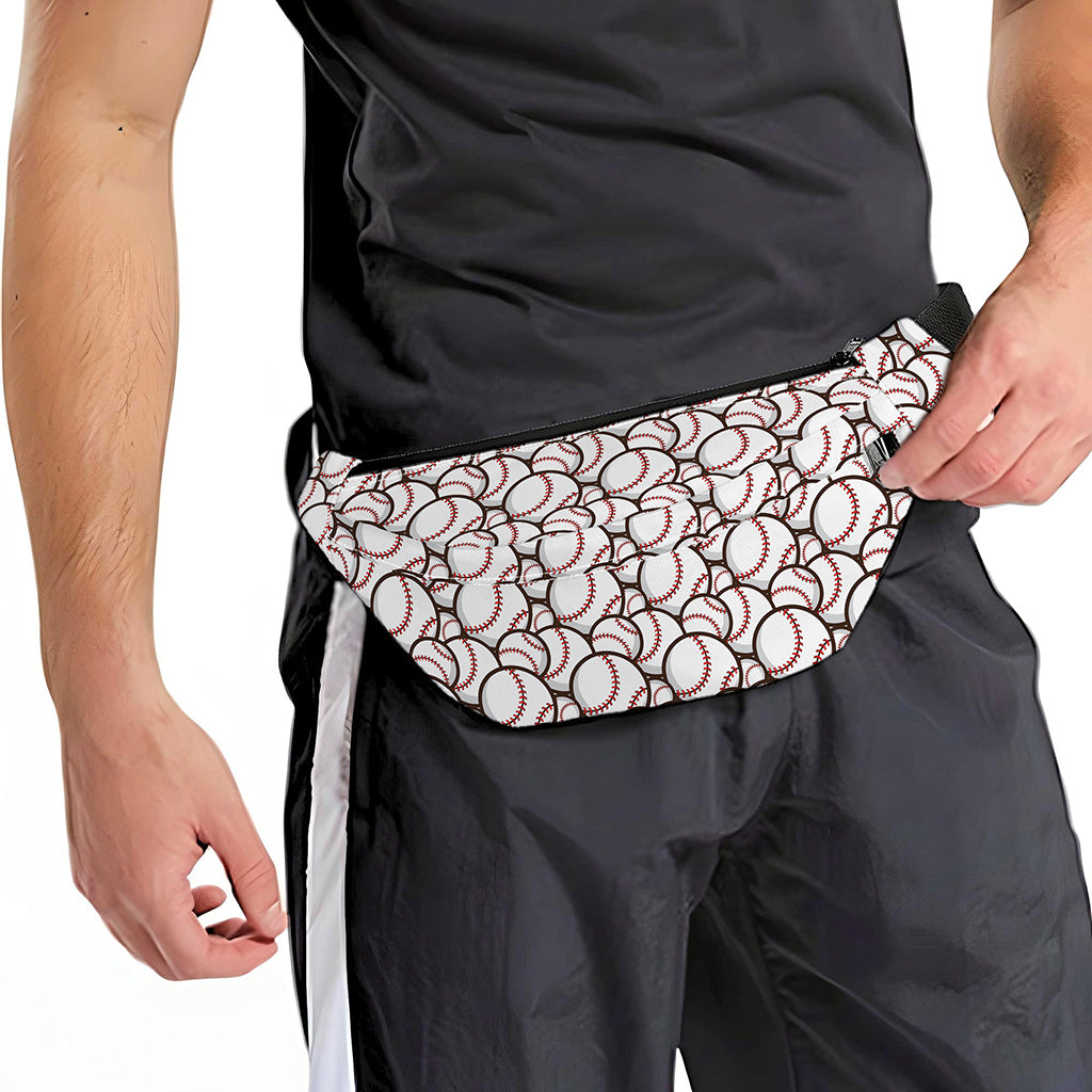 Baseballs Pattern Print Fanny Pack
