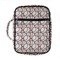 Baseballs Pattern Print Front Pocket Bible Bag