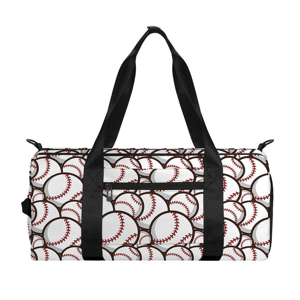 Baseballs Pattern Print Gym Bag