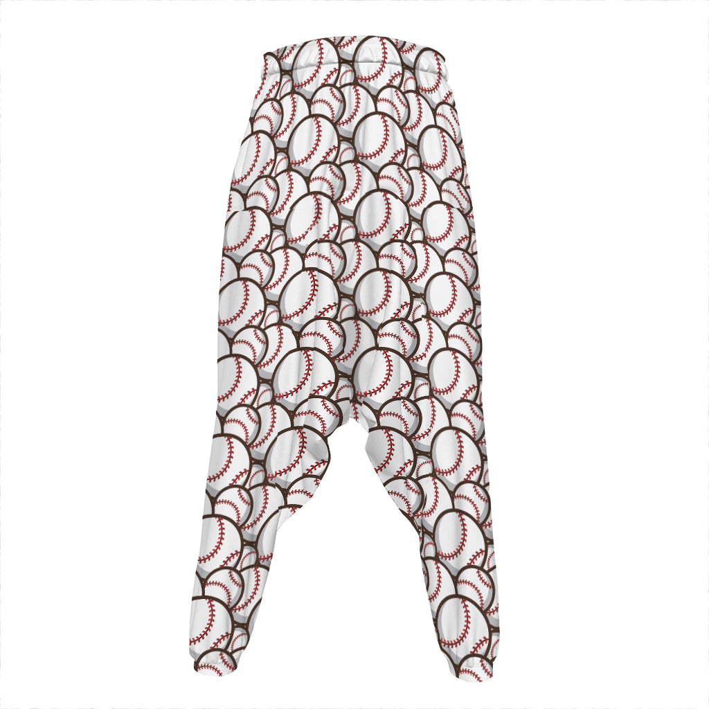 Baseballs Pattern Print Hammer Pants