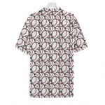 Baseballs Pattern Print Hawaiian Shirt