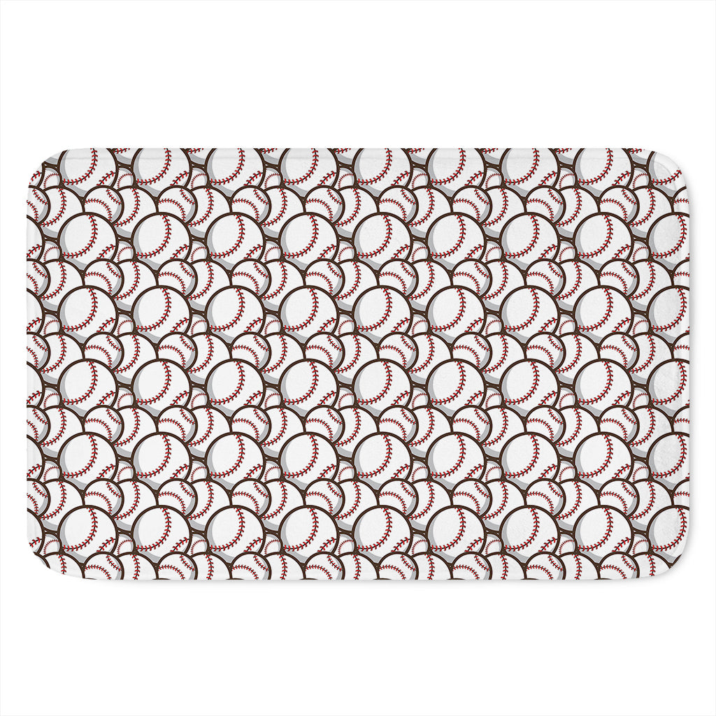 Baseballs Pattern Print Indoor Door Mat
