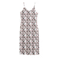 Baseballs Pattern Print Jersey Midi Cami Dress