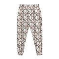 Baseballs Pattern Print Jogger Pants