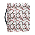 Baseballs Pattern Print Leather Bible Cover