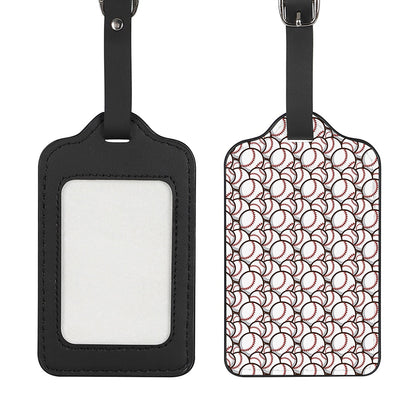 Baseballs Pattern Print Luggage Tag