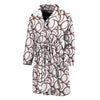 Baseballs Pattern Print Men's Bathrobe