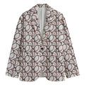 Baseballs Pattern Print Men's Blazer