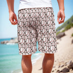 Baseballs Pattern Print Men's Cargo Shorts