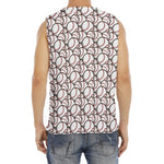 Baseballs Pattern Print Men's Fitness Tank Top
