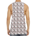 Baseballs Pattern Print Men's Muscle Tank Top