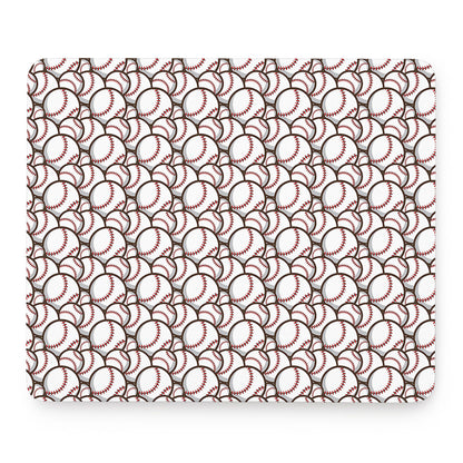 Baseballs Pattern Print Mouse Pad