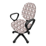 Baseballs Pattern Print Office Chair Cover