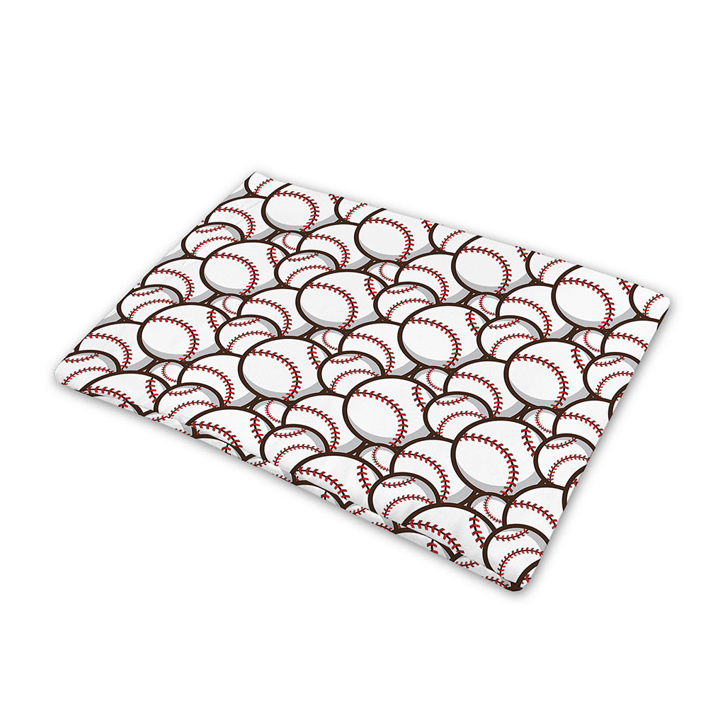 Baseballs Pattern Print Pet Cooling Mat Cover
