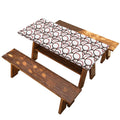 Baseballs Pattern Print Picnic Table Cover