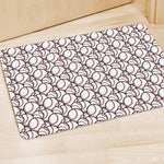 Baseballs Pattern Print Polyester Doormat