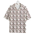 Baseballs Pattern Print Rayon Hawaiian Shirt