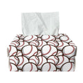 Baseballs Pattern Print Rectangle Tissue Box Cover