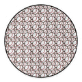Baseballs Pattern Print Round Floor Mat