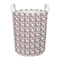 Baseballs Pattern Print Round Laundry Basket