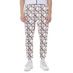 Baseballs Pattern Print Scuba Joggers