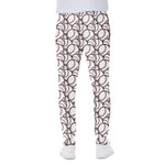 Baseballs Pattern Print Scuba Joggers