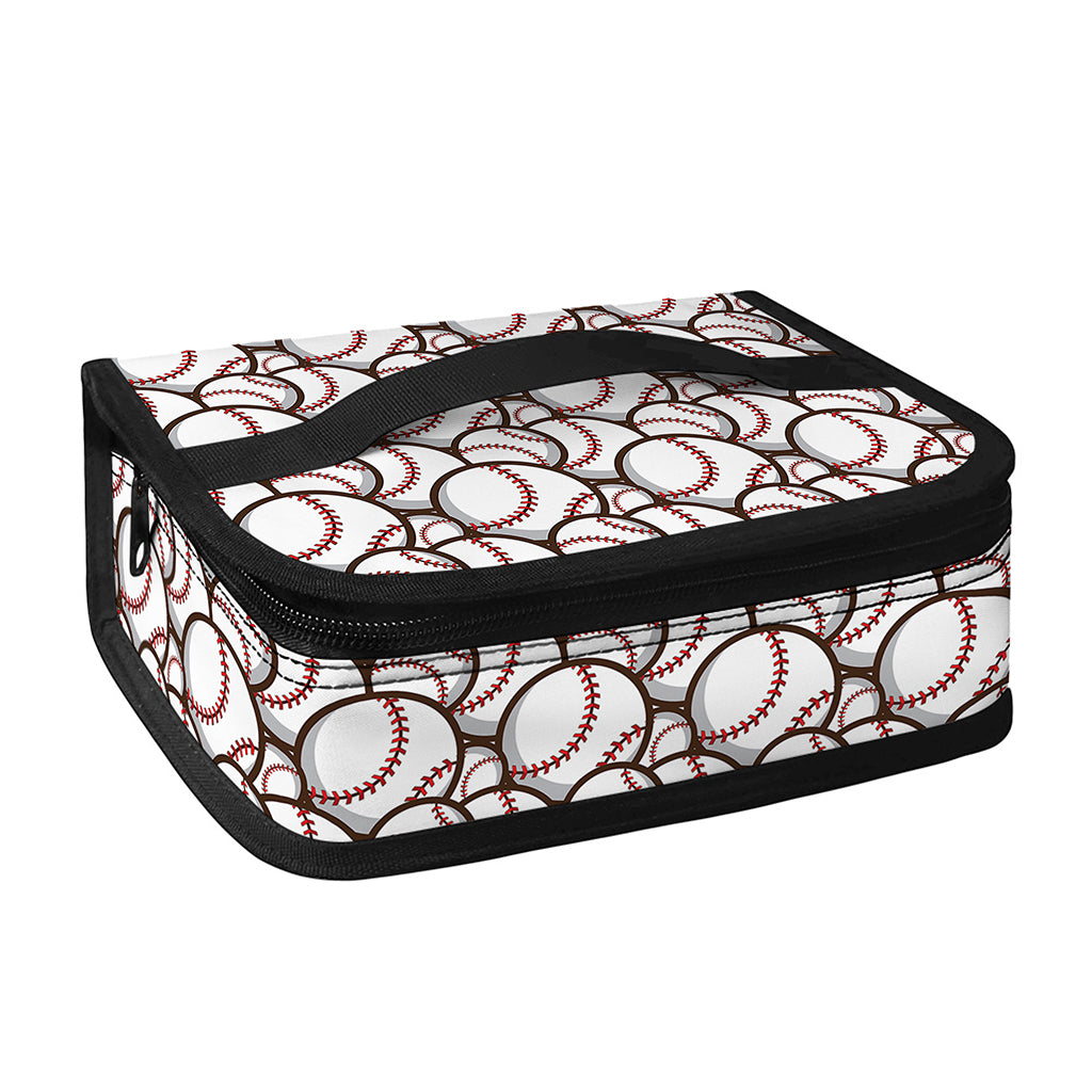 Baseballs Pattern Print Small Lunch Bag