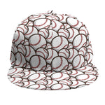 Baseballs Pattern Print Snapback Cap