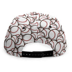Baseballs Pattern Print Snapback Cap