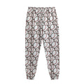 Baseballs Pattern Print Sweatpants