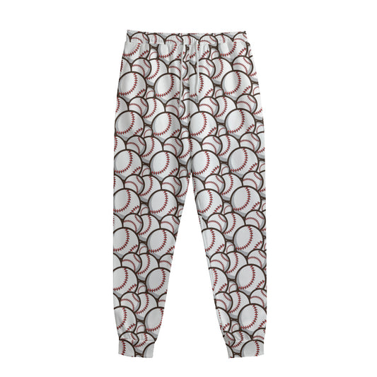 Baseballs Pattern Print Sweatpants