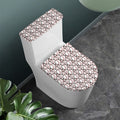 Baseballs Pattern Print Toilet Lid And Tank Cover Set