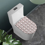 Baseballs Pattern Print Toilet Lid Cover