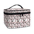 Baseballs Pattern Print Travel Makeup Bag