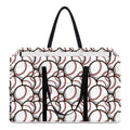 Baseballs Pattern Print Utility Tote Bag