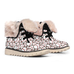 Baseballs Pattern Print Winter Boots