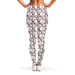 Baseballs Pattern Print Women's Leggings
