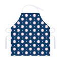 Baseballs Star Pattern Print Adjustable Apron