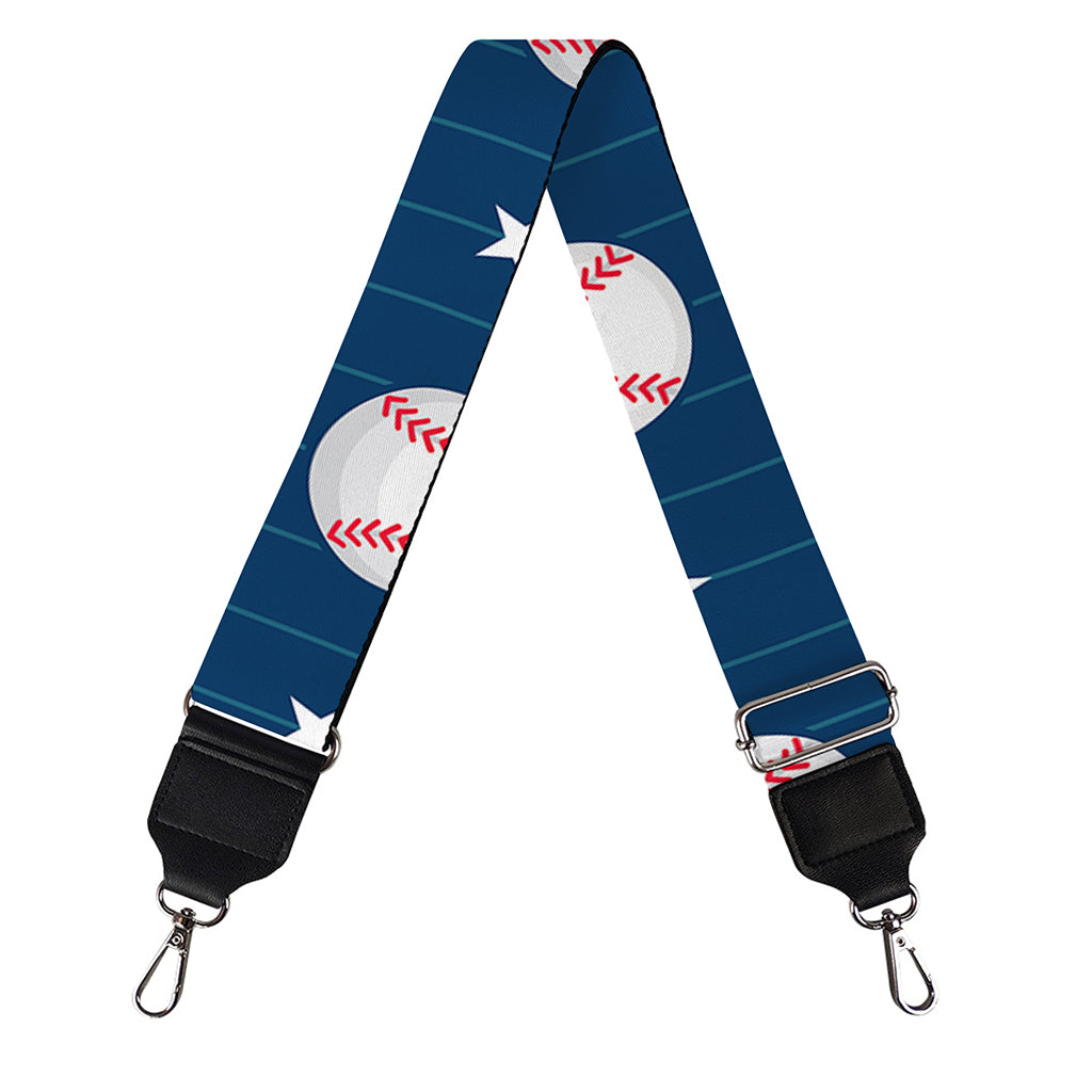 Baseballs Star Pattern Print Bag Strap