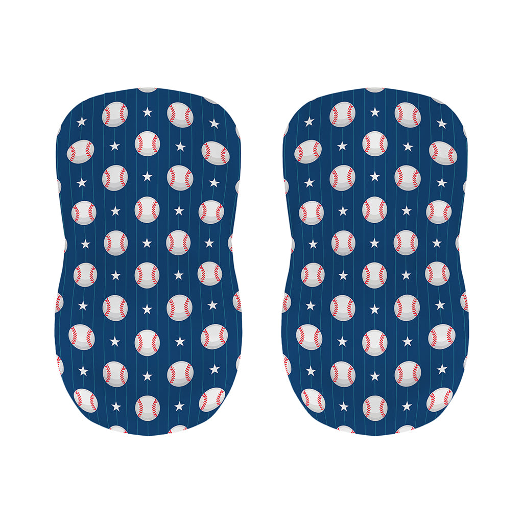 Baseballs Star Pattern Print Bar Stool Covers