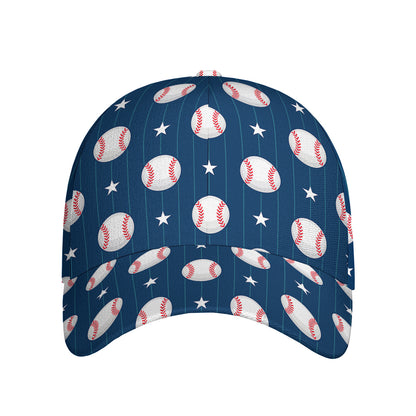 Baseballs Star Pattern Print Baseball Cap
