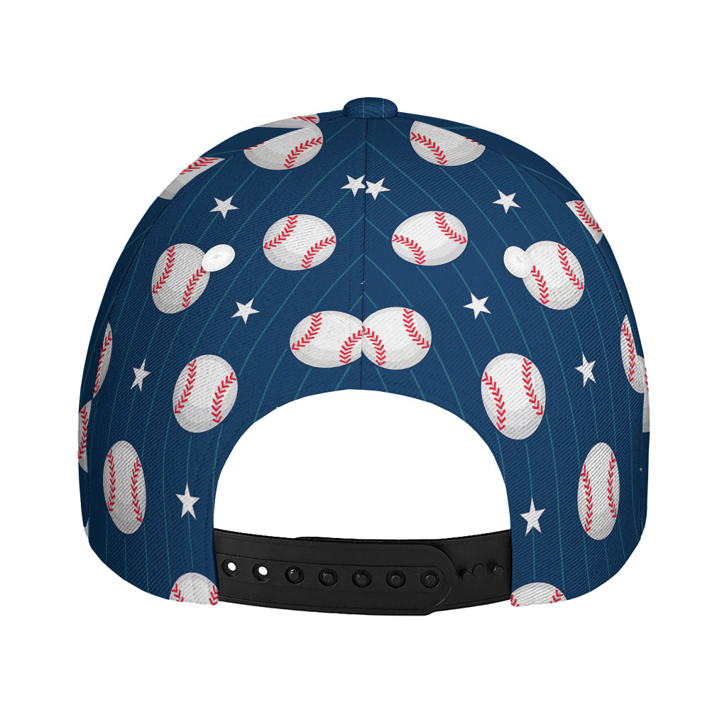 Baseballs Star Pattern Print Baseball Cap