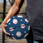 Baseballs Star Pattern Print Basketball