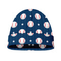 Baseballs Star Pattern Print Beanie