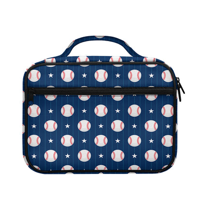 Baseballs Star Pattern Print Briefcase Bible Bag